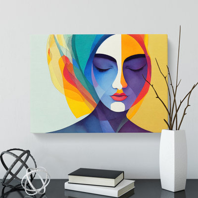 Watercolour Woman Vol.2 Abstract - Wrapped Canvas