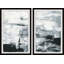 «Black and White Smudges II» Parvez Taj - Cadre photo 2 pièces, impression multi-pièces sur papier-223561655
