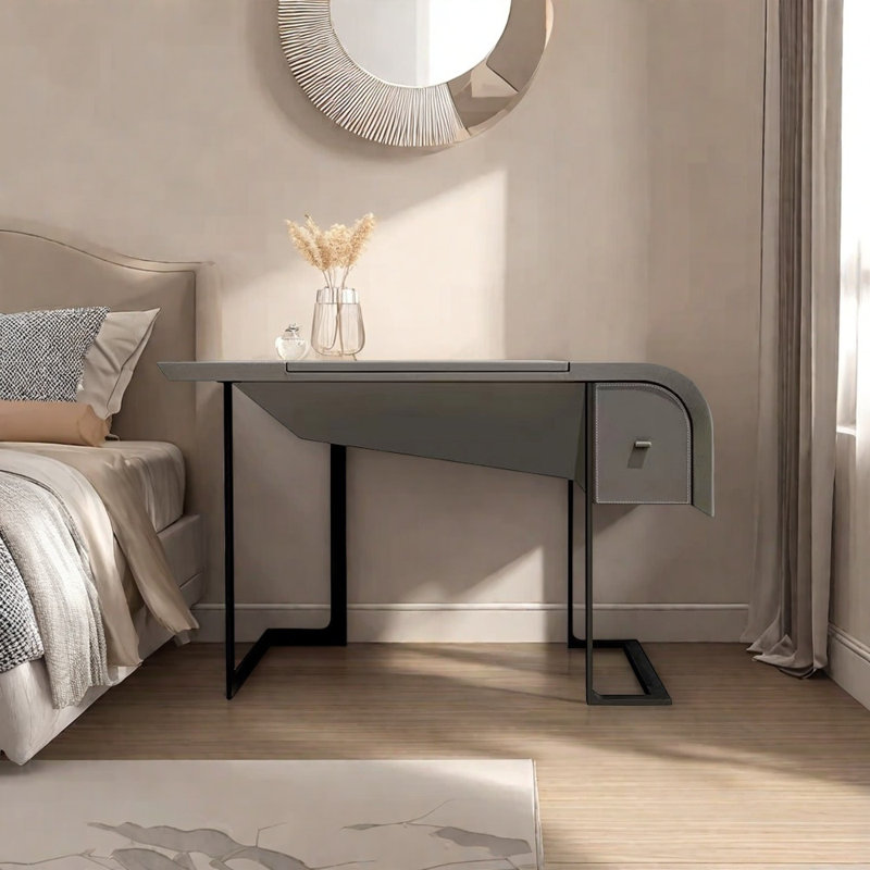 Bedroom Clamshell Dresser, Gray