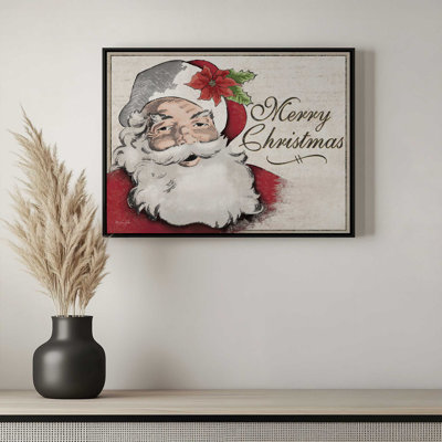 Vintage Santa by Lauren Rader Art Print