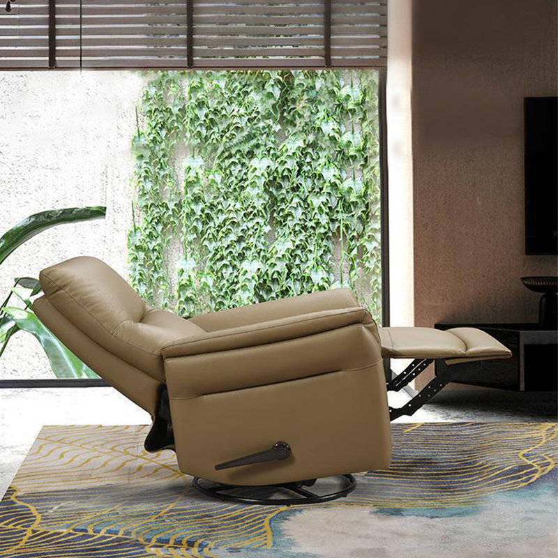 Quality fashion sofa casual rotating recliner, Brown