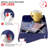 Modern Innovations Bedside Shelf For Bed, College Dorm Room, Bunk Bed Shelf For Top Bunk, Clip On Nightstand Tray With Cord And Cup Holder, Bunkbed Caddy For Table Storage (Navy)