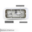 Baignoire de trempage autoportante en acrylique avec drain et trop-plein 59 po. X 29,5 po.-115692339