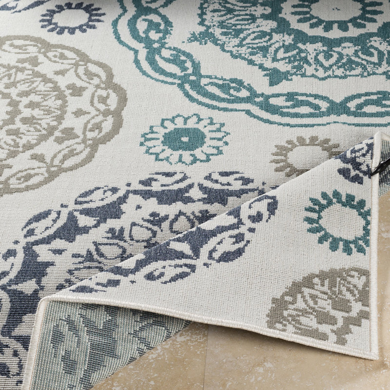 Merriwood Power Loom Rug, Square 8'9", Green/Brown/Gray