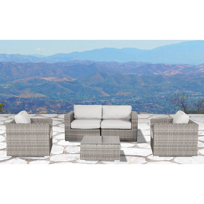 Estes 4-Person Sunbrella® Patio Seating Group