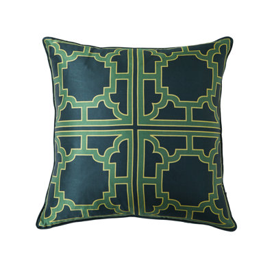 Manette Geometric Feather Throw Pillow