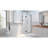 DreamLine Unidoor-X 72 - 72.5 inch W x 72 inch H Frameless Hinged Shower Door in Matte Black - Right Wall Installation-26337780-122677474-122677476