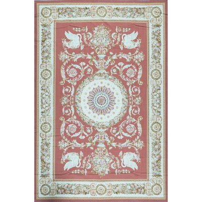 Hand-Knotted High-Quality REd Area Rug