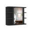 Armoire à pharmacie Milan, miroir à six tablettes extérieures, trois tablettes internes-1033154726