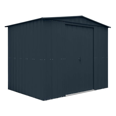 Globel 8 X 6 Apex Grey Metal Shed