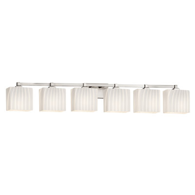 Éclairage pour meuble-lavabo rectangulaire 6 lumières Casson