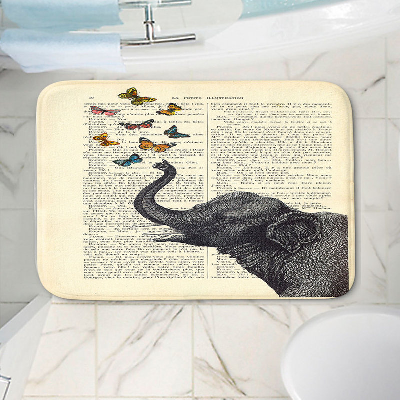Non-Slip Bath Mat, 34" W x 21" L x 1" H