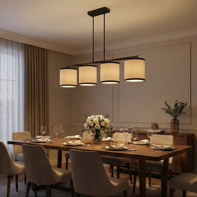 Plafonnier semi-encastré 4 lumières