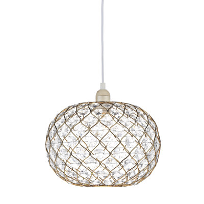 21 cm H Oval Pendant Shade ( Screw On )