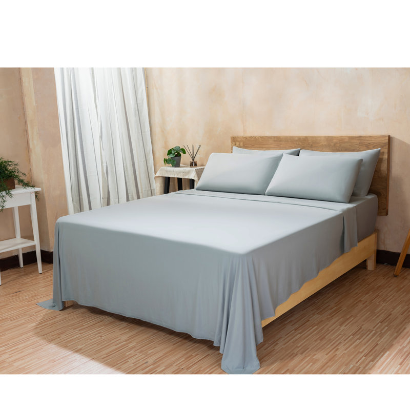 REST Evercool® 4-Piece Cooling Sheet Set – Award Winning, Breathable Moisture-Wicking Bed Sheets with Ionic+ Self-Cleaning Fabric, Ultra-Soft & Deep Pocket Fitted Sheet for Hot Sleepers, Machine Washable