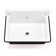 Anchor 14" Iron Rectangular Wall Mount Bathroom Sink with Overflow
