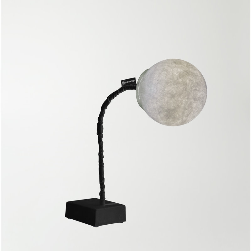 Luna Adjustable Metal Desk Lamp, Black