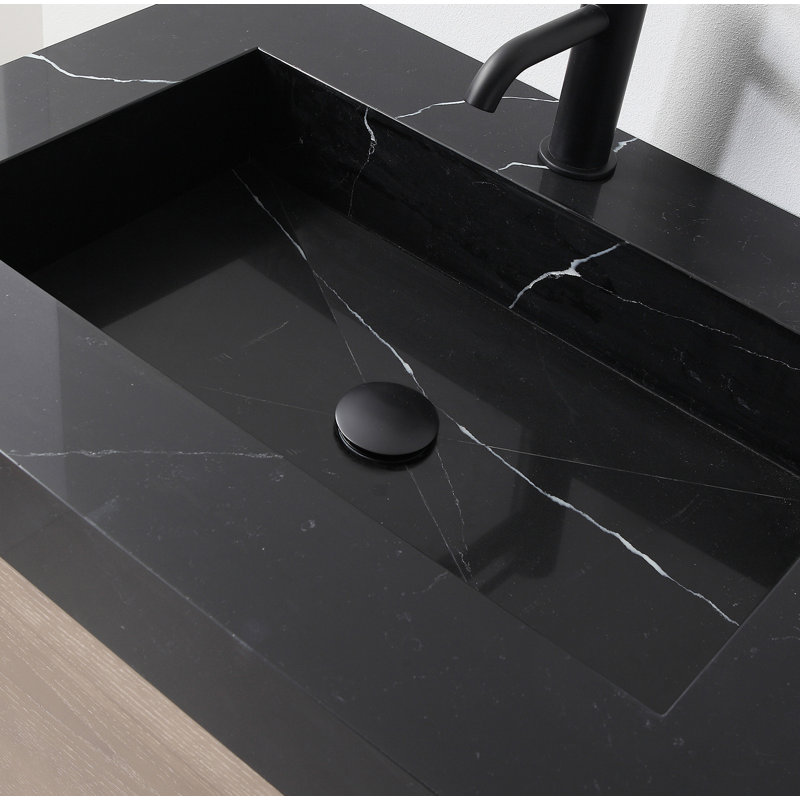 Ensemble de meuble-lavabo double 72 po Ariane, Châtaignier