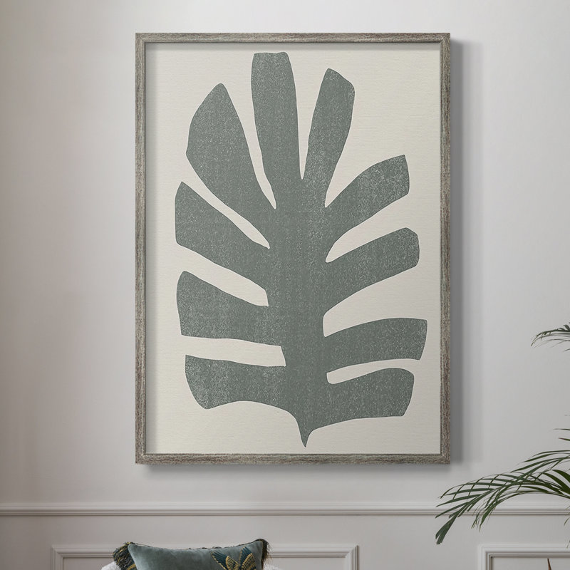 Palm Morph III, reproduction encadrée - bois massif, H 30 po x l 24 po
