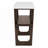 Wood Console Table with  Open Shelf,  Marble-Effect Top-1453518461