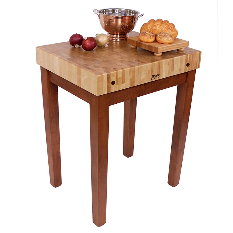 Table de préparation en bois American Heritage, Gris basilic, Non inclus