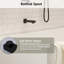 Ensemble de robinet de douche noir avec douchette à pluie 12 po