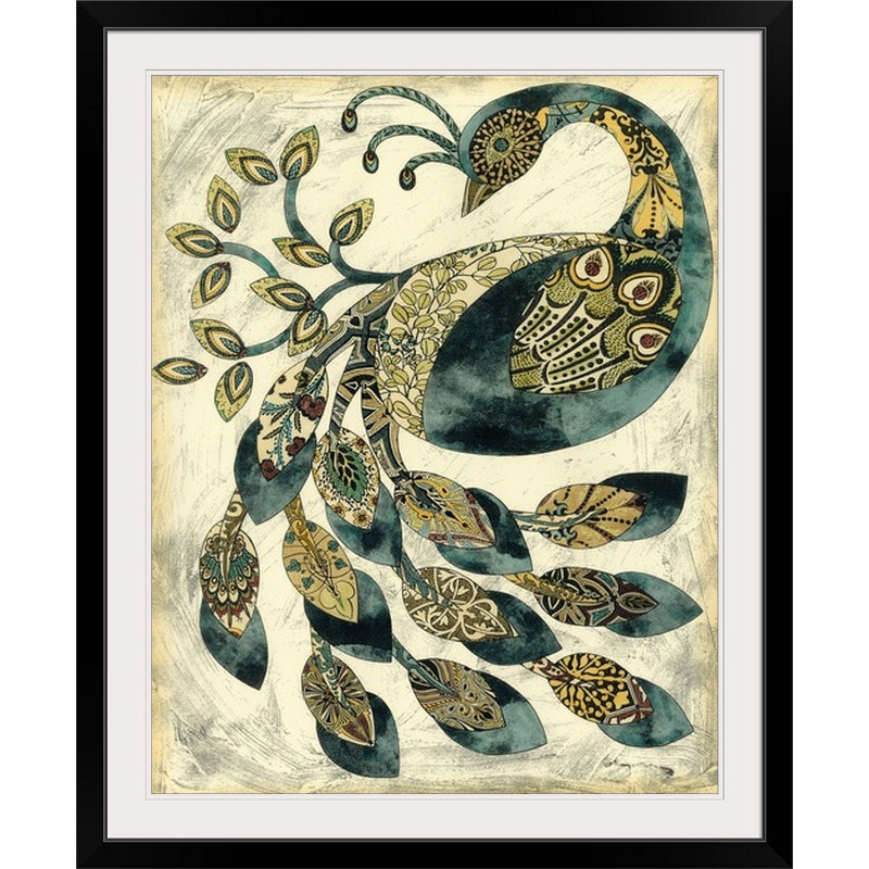 Impression graphique ii Royal Peacock, Toile, H 30 po x l 24 po x P 1,5 po