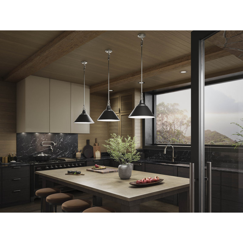 Varla 24 In. Pendant, 72.44" H x 16" W x 12.38" D, Brushed Nickel