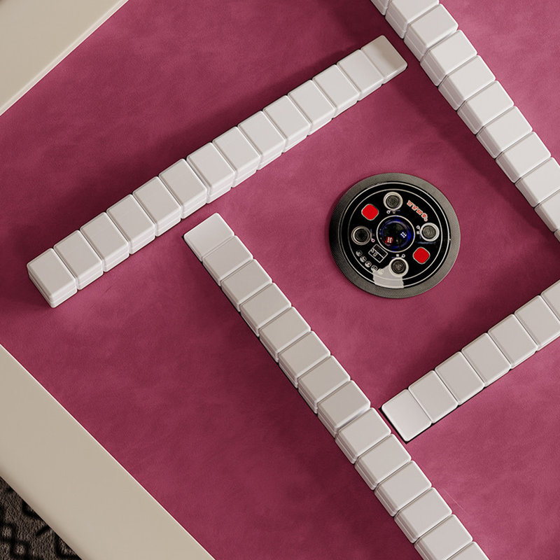 Table de salle à manger de style moderne et minimaliste entièrement automatique et multifonctionnelle en mahjong silencieux pour règles chinoises