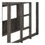 Lit superposé simple en bois sur lit double, lit mezzanine avec maisonnette, maison de campagne, échelle et garde-corps, gris antique