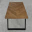 Anacortes Oak Metal Base Dining Table-437683933-437683930