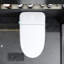 Toilette bidet intelligente - Couvercle d'ouverture / fermeture automatique, capteur de pied, séchage à l'air chaud, lavage / ouverture luxueuse, chasse d'eau puissante, désodorisation, porcelaine blanche, télécommande, température