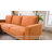 2-Piece 84" Upholstered L Shape Sectional Sofa-2121807423