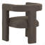 Chaise d'appoint contemporaine rembourrée 1pc Boucle