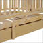 Lit de jour simple en bois avec garde-corps et rangement, divisé en deux lits pour une flexibilité maximale-131476018