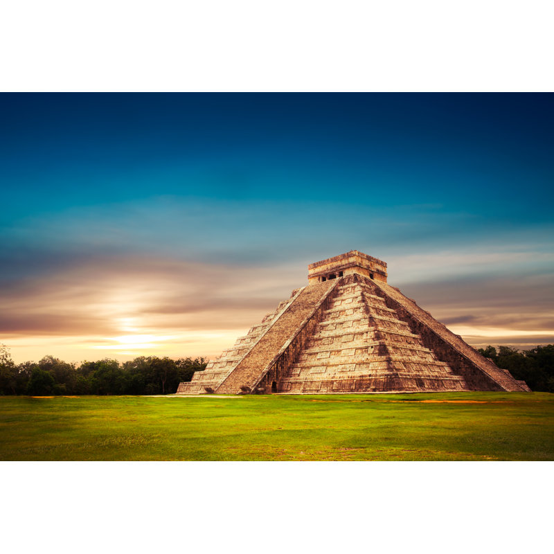 «El Castillo Pyramid On Canvas» par Ferregory, photographie, H 8 po x l 12 po