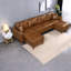 Sectionals with Storage, 120 Inch PU Leather Rustic Sofa for Home Family-1908986667