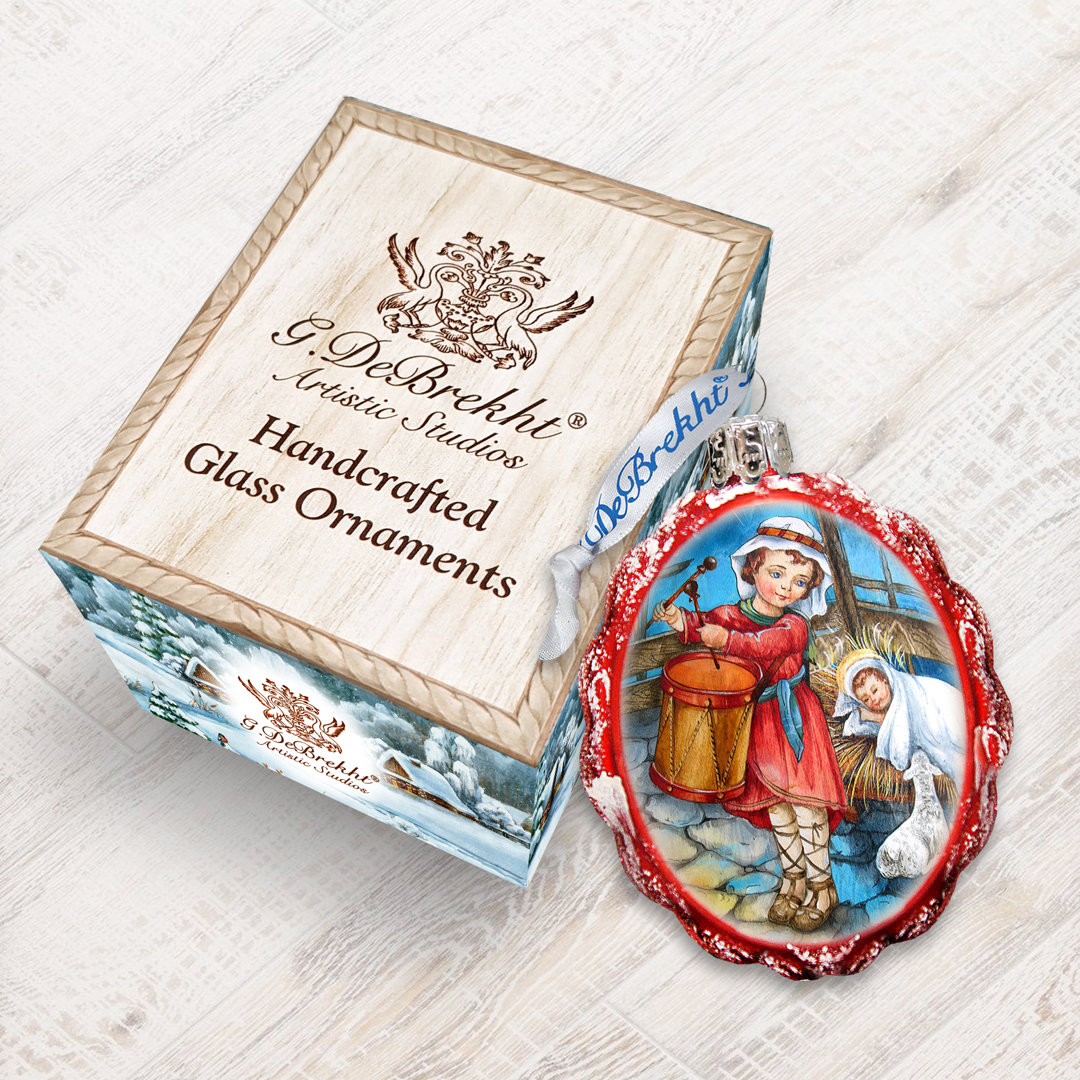 3'' Handmade Glass Holiday Shaped Ornament The Holiday Aisle®