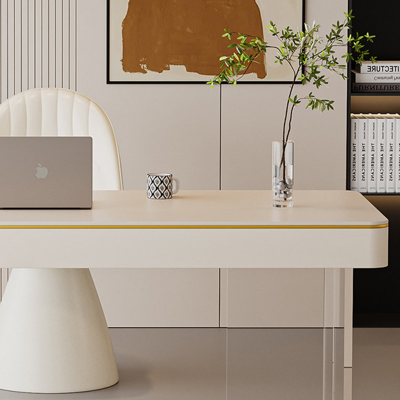 Bureau contemporain de luxe contemporain, H 29,52 po x l 62,99 po x P 23,62 po