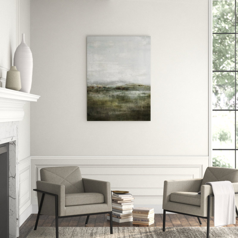 Shaky Horizon Print by James McAllen, 53" H x 40" W x 1.5" D, Knife Gel
