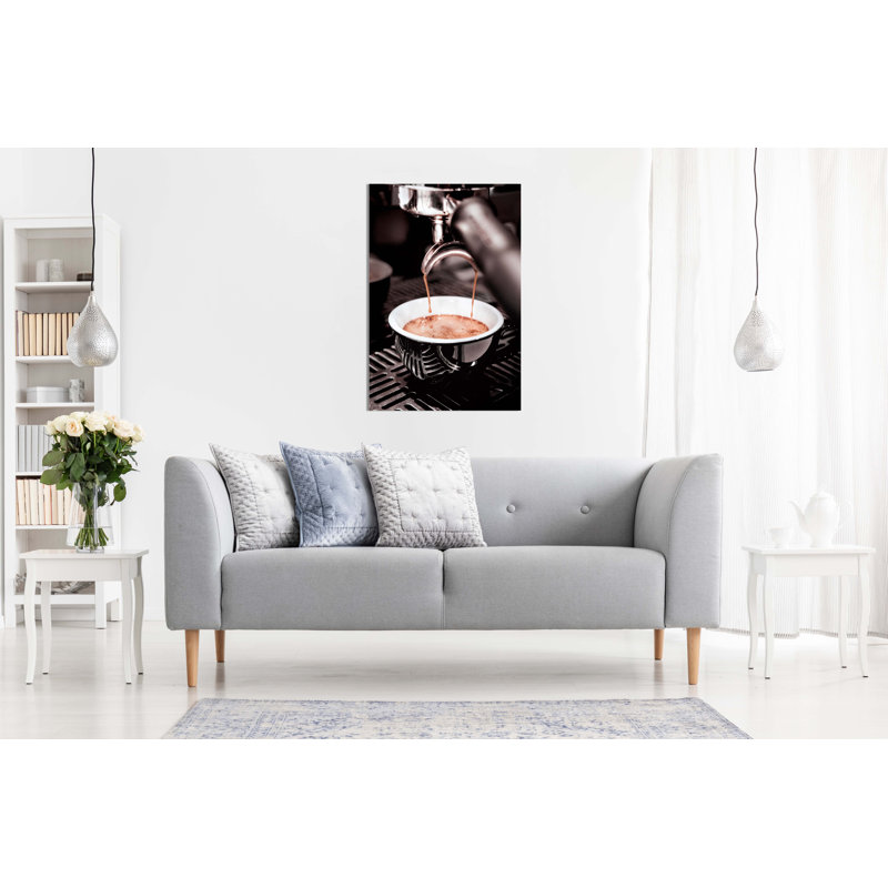 The Art Of Making Espresso Coffee - Wrapped Canvas Print, 31cm H x 20cm W