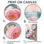 Ancre de pirate rose et vert avec roses roses I - art mural côtier-819150917-819150942