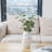Table Ceramic Matte White Flower Vase