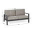 Aegean 55" Metal Outdoor Loveseat With Cushions by Real Flame