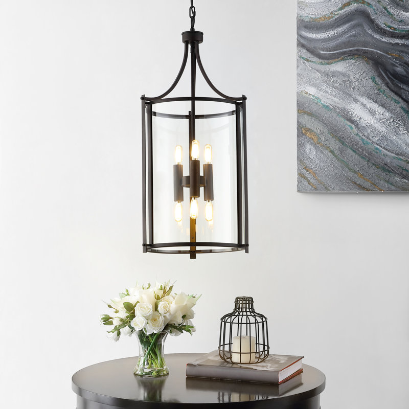 Luminaire suspendu cylindrique à 6 lumières Firoozeh