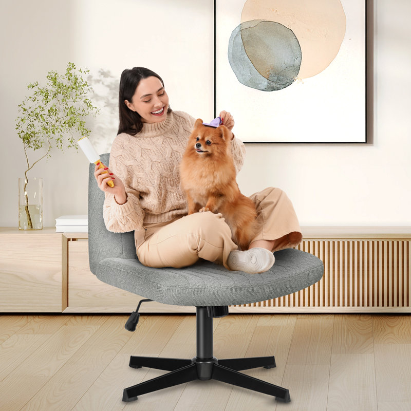 Chaise de bureau Taneha, Gris