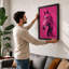 Bold Magenta Horse Pop Art - Framed Print-344964317-344964319