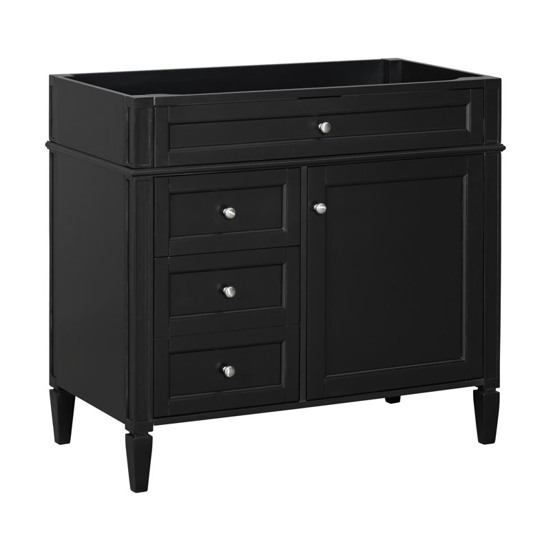 Meuble-lavabo 36 po (bases de meuble-lavabo seulement, sans lavabo supérieur), Noir
