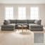 5 Seater Corduroy Corner Sofa -766994608