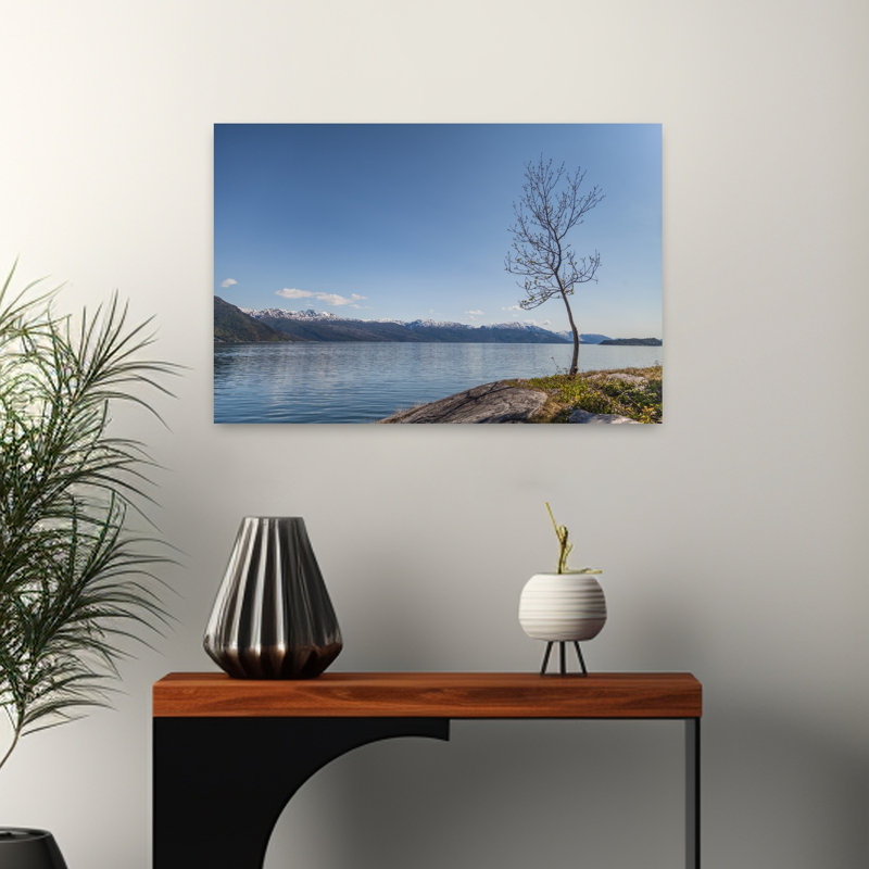 Art contemporain contemporain, paysage de forêt abstrait, H 16 po x l 24 po